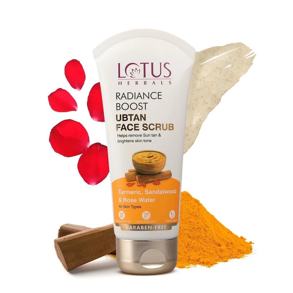 Lotus Herbals Radiance Boost Ubtan Face Scrub 100gm