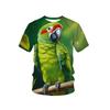 Boy's Fashion 3D Printed T-Shirt - Short Sleeve Crew Neck Casual Streetwear Bike Design for Young People