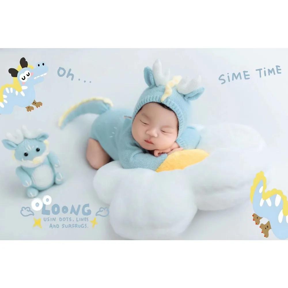 

Стодневный ребенок Реквизит для фотографий Новорожденный Синий Дракон Набор для фотосъемки Аксессуар для одежды Необходимый Студийный Реквизит Тематические Детские Фотосессии