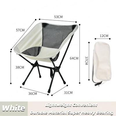 New Detachable Portable Folding Moon Chair Outdoor Camping Chairs Beach Fishing Chair Ultralight Travel Hiking Picnic Seat Tools