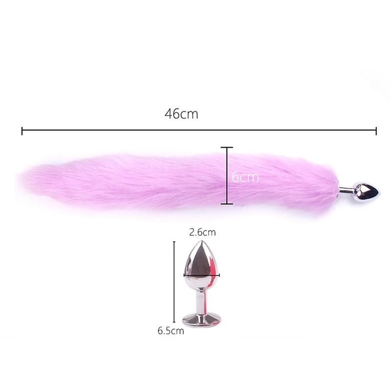 1Pc BDSM Rabbit Fox Dog Tail Anal Plug Animal Tail Butt Plug Role-playing Sex Games Sex Products Men Women Couple Adult Sex Toys