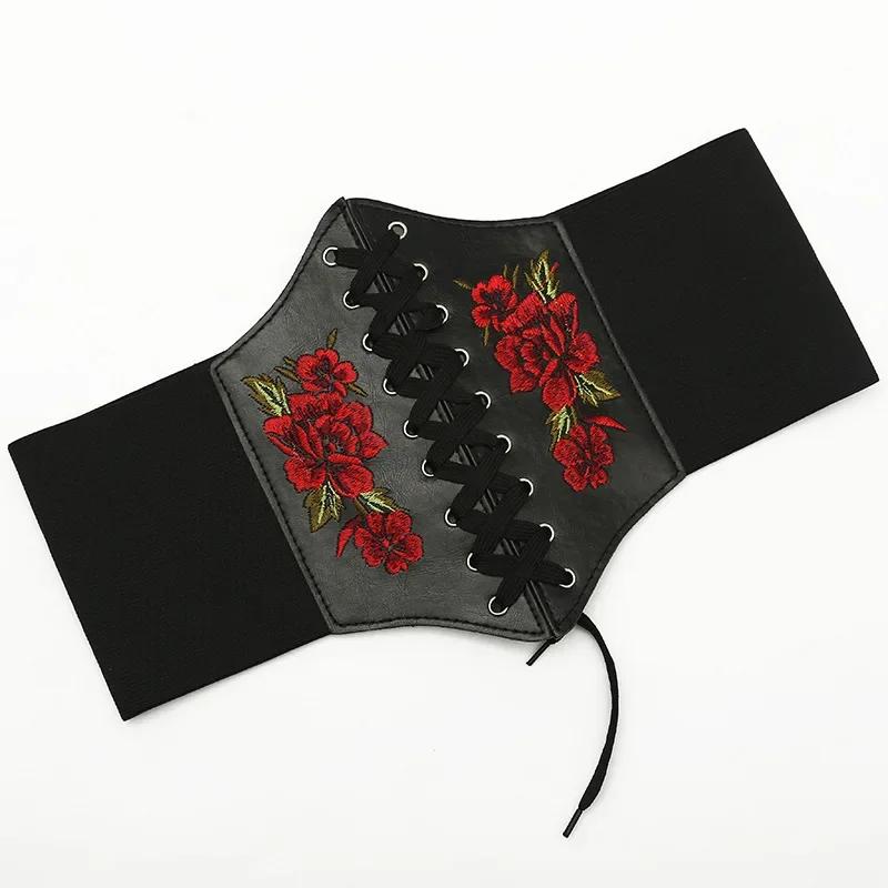 Corset Wide Belts PU Leather Slimming Body Waistband for Women Elastic Waist Belts Cinto Sobretudo Feminin Ceinture Femme Fajas