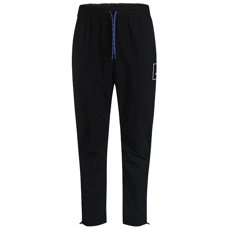 Men s adidas Woven Pants Logo Printing Pattern Lacing Straight Sports Pants/Trousers/Joggers Black FR7208 XL