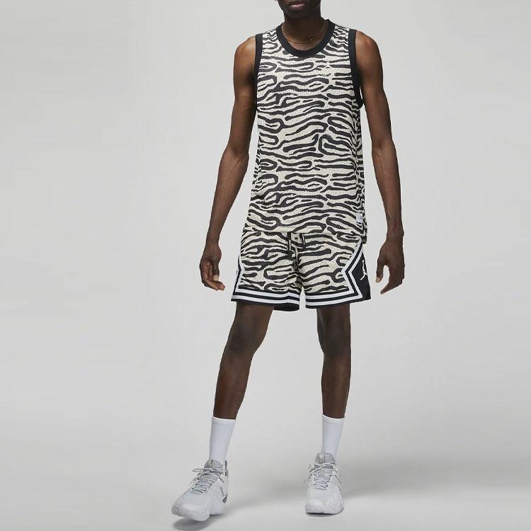 Men's Air Jordan Irregular Texture Alphabet Printing Mesh Training Sports Pearl White Vest DM1825-219