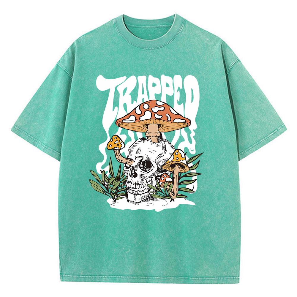 Horror Skull Printed Printingman Tees Fitting Loose Fitting Tee Clothing Leisure Home T Shirt Pleasure Youth Short Sleeved