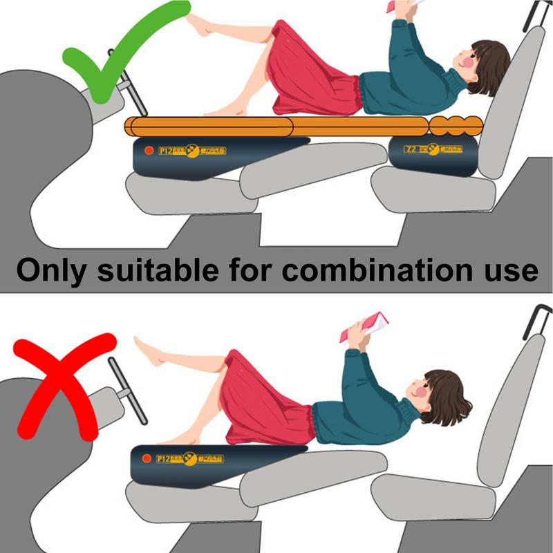 Self-driving Car Front Seat Mattress Slope Inflatable Pad Auto Rear Gap Stool Foot Cushion Travel Camp Travel Accessories
