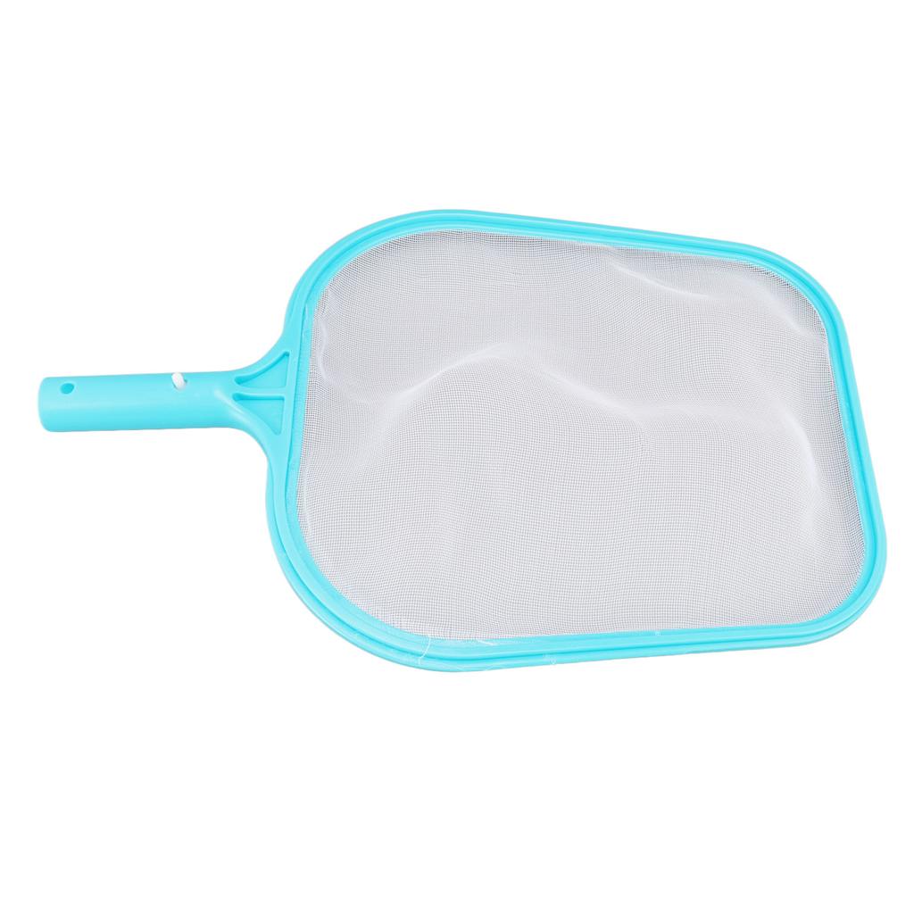 Pool Net Cyan Quick Cleaning Plastic Structure Nylon Material Pool Skimmer Leaf Net for Hot Tubs Fountains