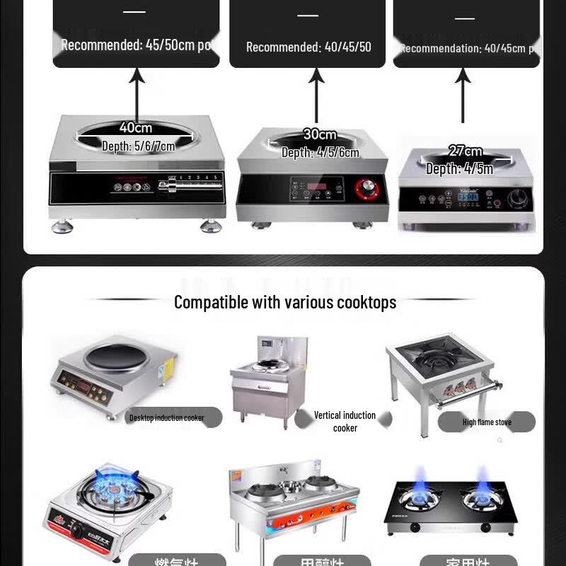 Muke Stainless Steel Commercial Wok
