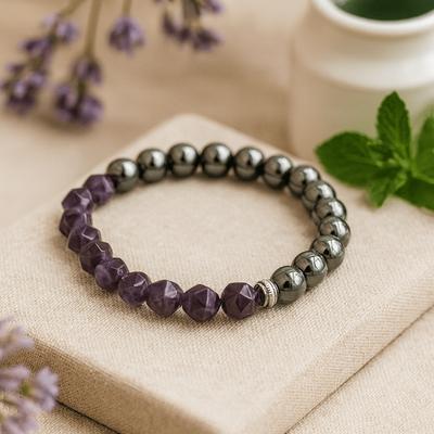 Amethist Armband Facet Steen Magnetische Edelsteen
