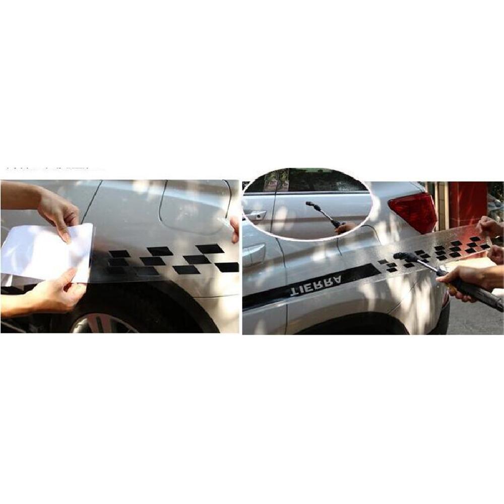 Pair Bk Material Black Car Body Styling Vinyl Decal Graphics Sticker Universal