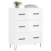 Credenza Bianca Lucida 69,5 x 34 x 90 cm Legno Ingegnerizzato