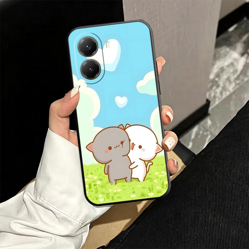 Cartoon Cute Peach Goma Soft Phone Case for Xiaomi Poco X5 X6 X7 X8 Pro Max X3 F7 F8 Ultra M8 M7 M6 M5 Redmi 15 15C 14C 13C 12C