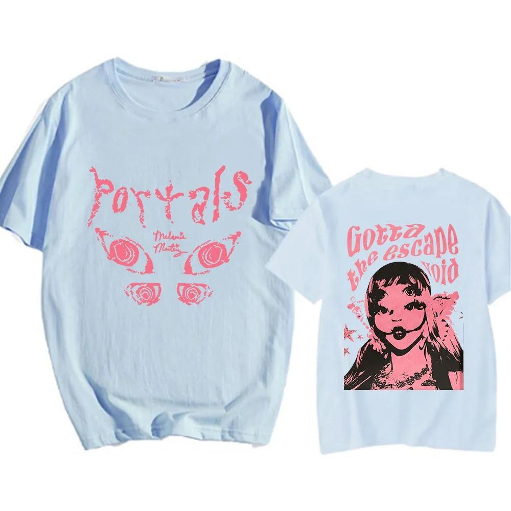 Melanie Martinez Portals Tour Unisex Clothing Spring and Summer T-shirt Retro Anime Printed Tees Couples Tops Streetwear Aesthetic