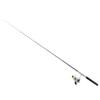 Portable Mini Pen Shape Fishing Rod Pole Pocket Retractable Fishing Rod with Reel WheelBlack
