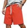 Pantaloncini da uomo basic con coulisse, vestibilità ampia, casual, sportivi, estivi, con elastico regolabile in vita e tasche laterali, per l'uso quotidiano