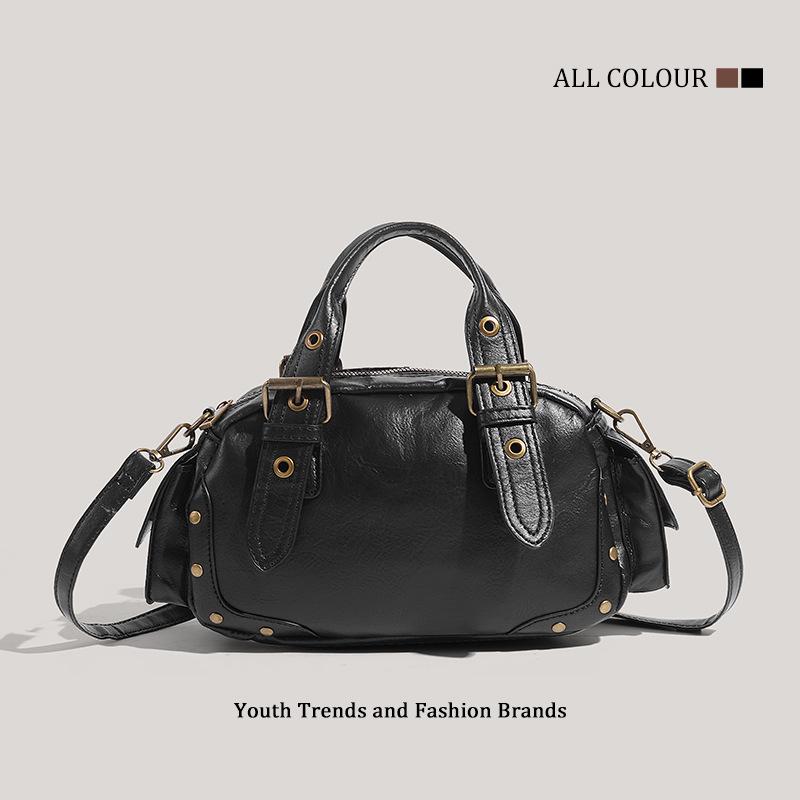 New Fashion Retro Portable Locomotive Bag Niche Design Premium Shoulder Crossbody Bag