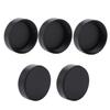 5pcs Metal C Mount Rear Lens Cover   27mm for CCTV TV Lenses (Black)