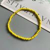 1PCS  Women's Anklet: Colourful Fashion Girl Tiny Seed Bead Foot Bracelet In Yellow, Pink and Blue – Summer Bohemian Anklet Gift Jewellery