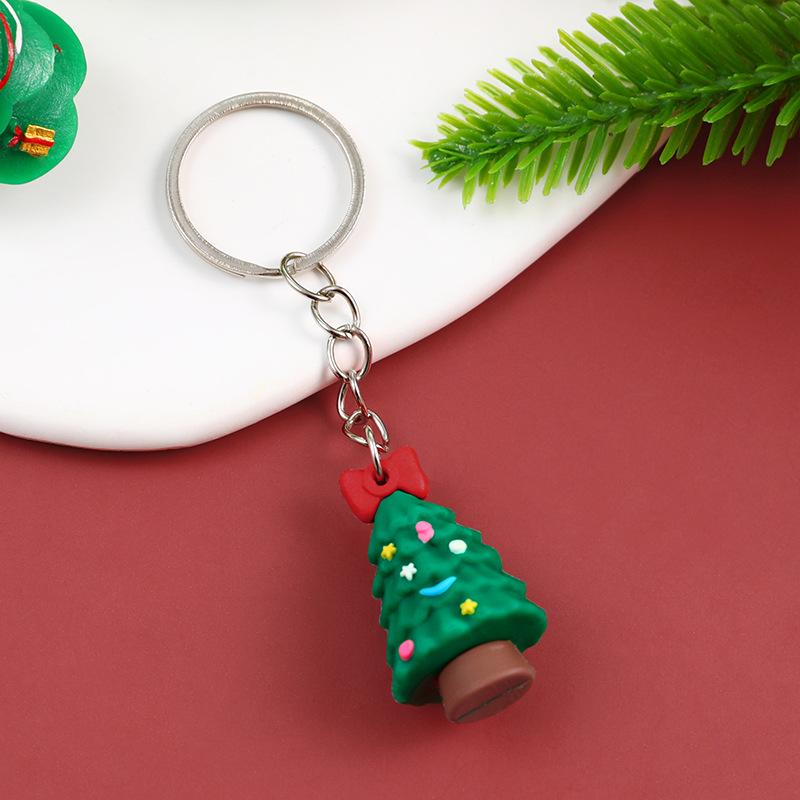 Santa Claus Silicone Keychain - Cute Christmas Student Gift