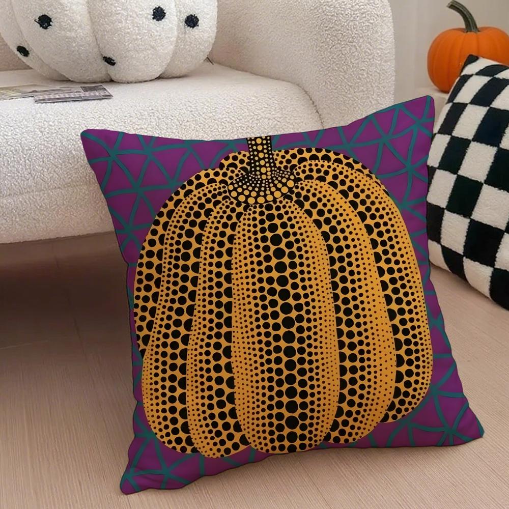 DOT ART YYAYOI KUSAMA Cushion Cover Throw Pillow Cover Hidden Button Durable Polyester Chair Cushion
