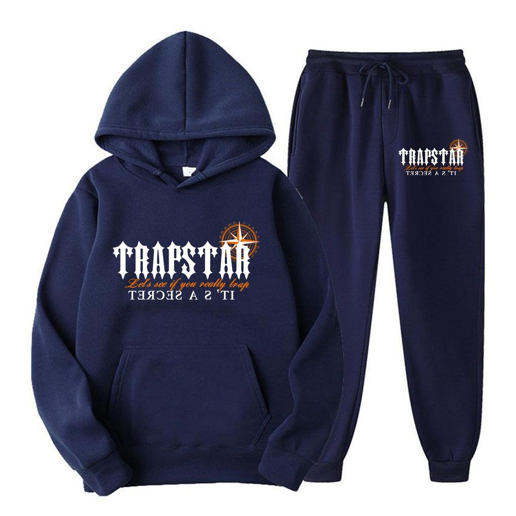 Women's Hooded Athletic Tracksuit Unisex Two-Piece Running Clothing Long Sleeve Pullover Hoodie Sweatshirt + Track Pants Set