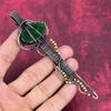 Green Fire Labradorite Pendant Copper Wire Wrapped Pendant Handmade Dainty Jewelry Gemstone Key Pendant Copper Wire Jewelry Engagement Gifts
