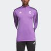 Adidas Real Madrid Condivo 22 Training Half-Zip Long Sleeve Top Men Tops Bright-Purple HT8803