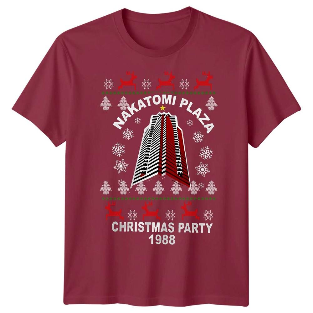 Nakatomi Plaza Christmas Party 1988 TShirt Xmas Retro Vintage Unisex Unisex Tee 2