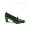 Used Yves Saint Laurent Pumps Green Suede Enamel Bijou 36 (23cm) Heel 6cm
