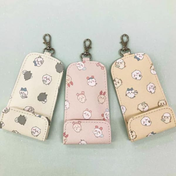Aldi Chiikawa Key Case with Reel (Pink)