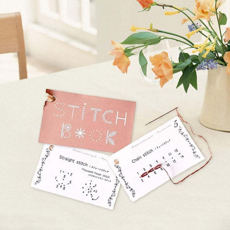 Creative Mini Sewing Book For Beginners Backstitch And Straight Stitches Sewing Cards StitchBuddy Embroidery StitchBook