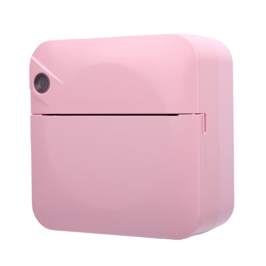 Mini Thermal Printer Bluetooth Inkless Portable Printer Pocket Label Maker with APP for DIY Photos Study Notes Pink