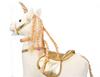 Adam Toys Golden Unicorn - Rocking Horse Ride-on 2-in-1