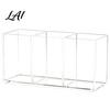 Dressing Table Storage Case Transparent Acrylic Makeup Brush Organizer Multi-Compartment Bin Modern Vanity Bin Style Cosmetic Display for Lip Gloss