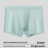 Men's Spring and Summer New Net Hole Ice Silk Breathable Graphene Antibacterial Boxer Briefs