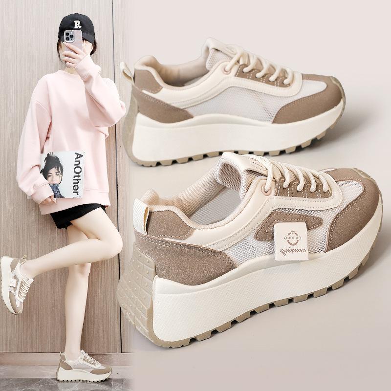 [Customized] HY2521 Korean Version of the New Student Forrest Gump Shoes for Women's 2025 Spring Running Sports Platform Casual Shoes