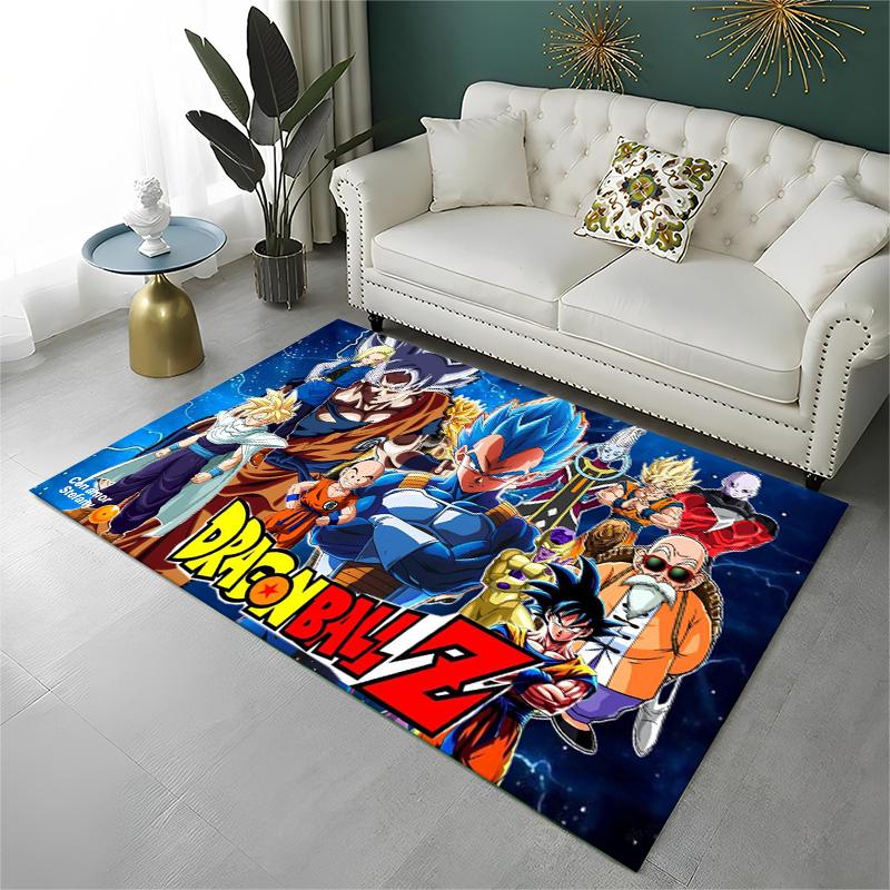 Retro Anime D-Dragon Ball Cartoon Game Non-Slip Area Rug for Living Room,Bedroom,Playroom,Carpet Floor Mat Home Decor Rug Kids