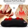 3D Simulation Back Massager With Heat Electric Massage Pillow  Lumbar Massage