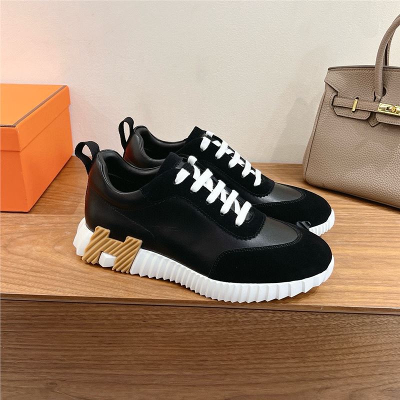 European high-end sports and leisure shoes new breathable simple leather lace-up running trend sports shoes