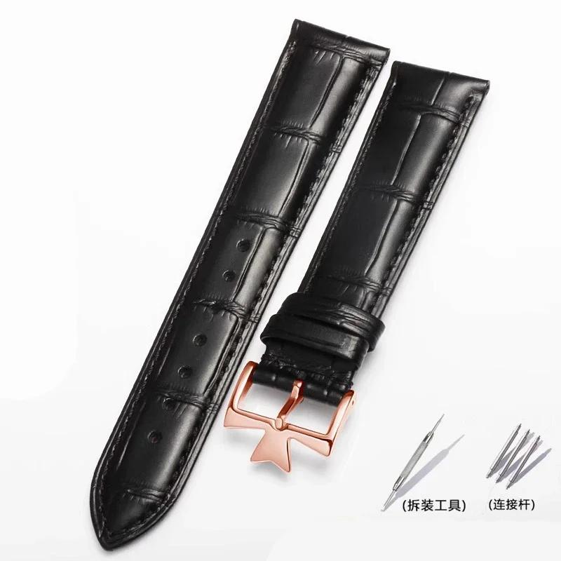 For Vacheron Constantin Male Watch Cowhide Leather Strap VC Inherit Art Master Series Genuine Leather Strap 18mm 19mm 20mm 21mm
