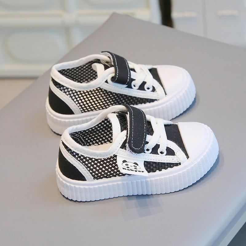 Summer children's breathable mesh board shoes hollow men's and women's baby shoes soft-soled casual shoes anti-kick sports little white shoes