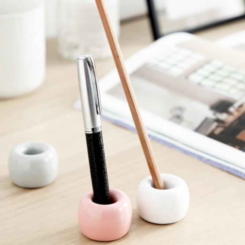 Ceramic toothbrush holder, toothbrush stand, toothbrush holder gray