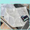 Soft Breathable Ice Silk Women's Underwear Mid Rise Comfortable Triangle Panties
