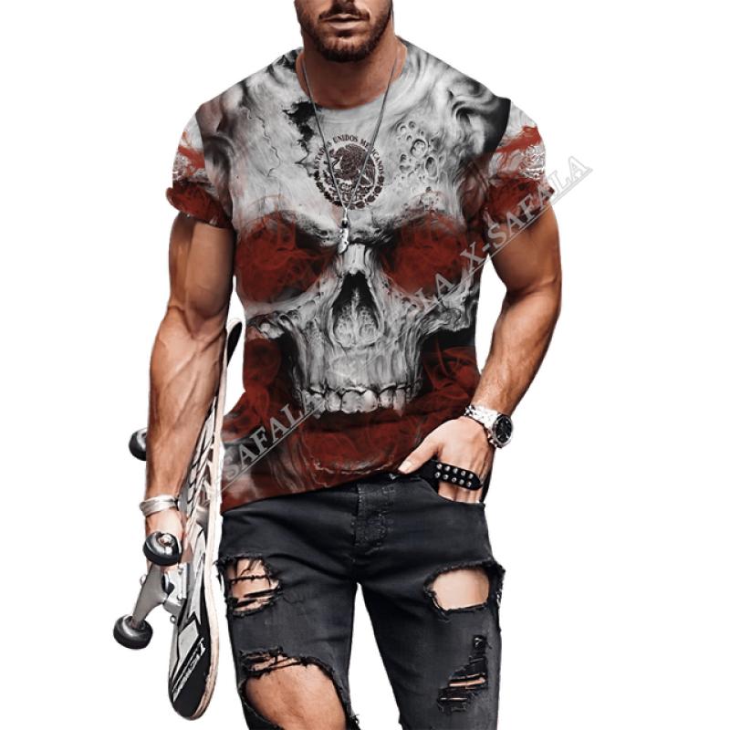 Custom Mexico Flag 3D Printed High Quality Milk Fiber T-shirt Men Casual Top Breathable Quick Dry Summer