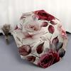 1PC Rose Floral Umbrella-8-Rib Reinforced Portable Folding Travel Suitable for All Seasons Outdoor Daily , Fun Design-Z0442