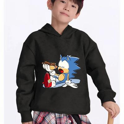 Fashion Cartoon Printed Sweatshirt Casual Top Hoodie Sweatshirts Boys