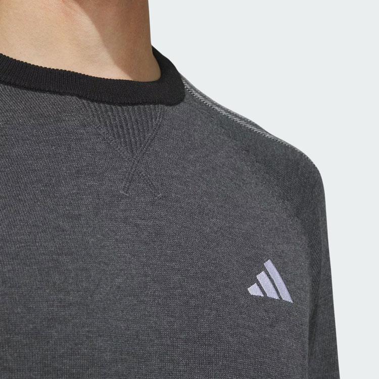 Adidas Sweatshirts Men's Black Crew Neck Moderate Regular HY0965