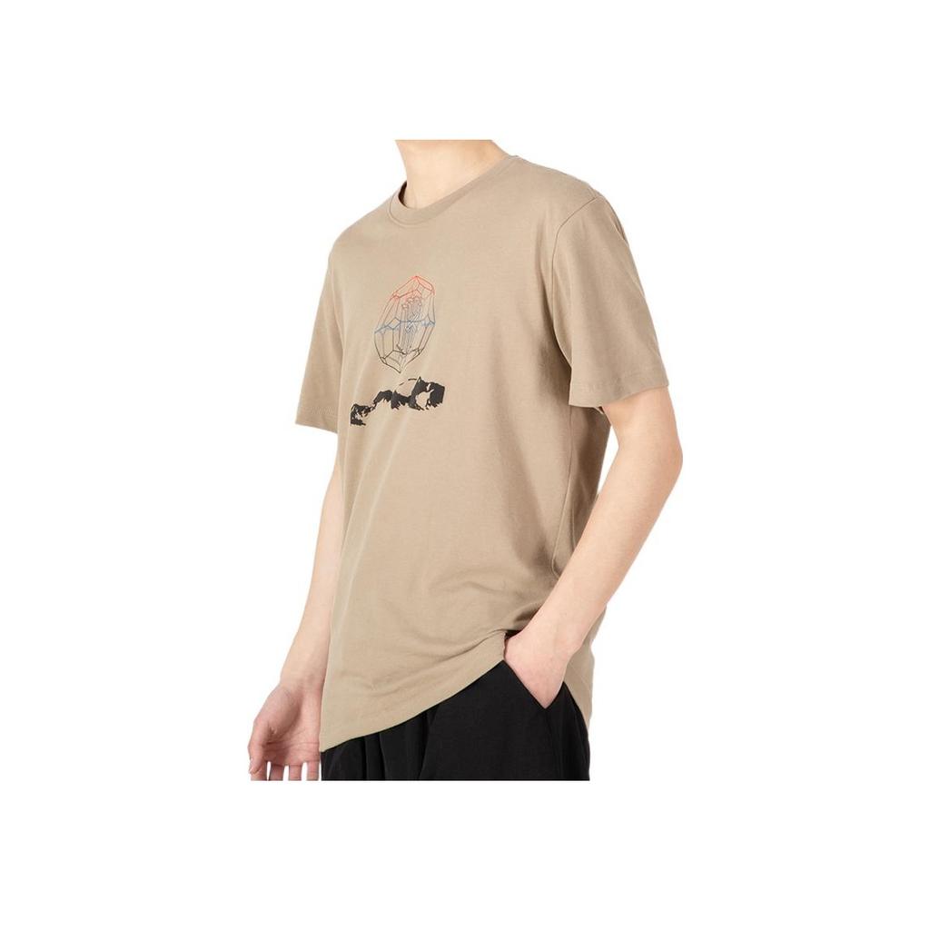 Nike Printed Round Neck Short Sleeve T-Shirt Men Tops Khaki DM2463-247
