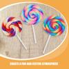 Alasum Miniature Candy Set of 4 Lollipop Vivid DIY Sample Decorations for Pretend Candy Photo Booth Decorations Toys, Charms, Colors, Play,
