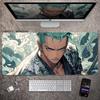 Animation Office Luffy  Roronoa Zoro E-sports Gaming Table Mat ONE PIECE Leather Mouse Pad Boys Oversized Computer Keyboard Pad